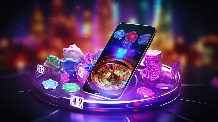 Antarmuka permainan slot Hacksaw Gaming di aplikasi mobile dewi28 menampilkan reel, payline, dan tombol spin